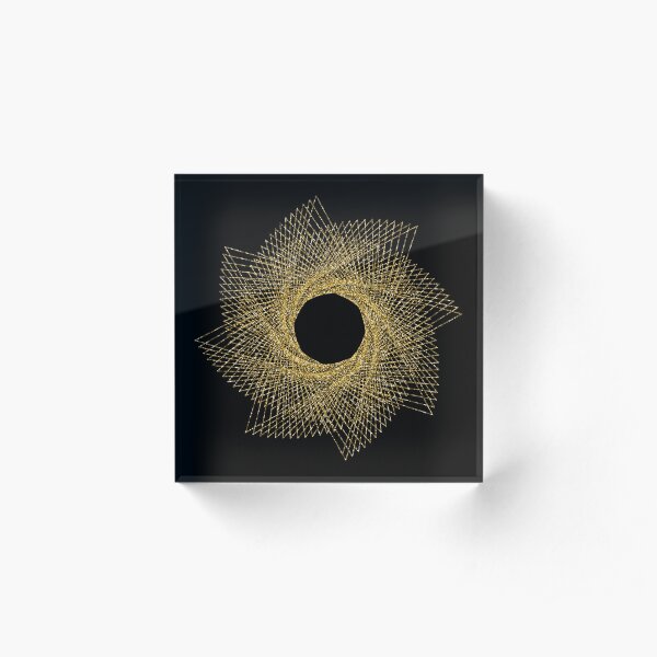 Sacred geometry Acrylic Block
