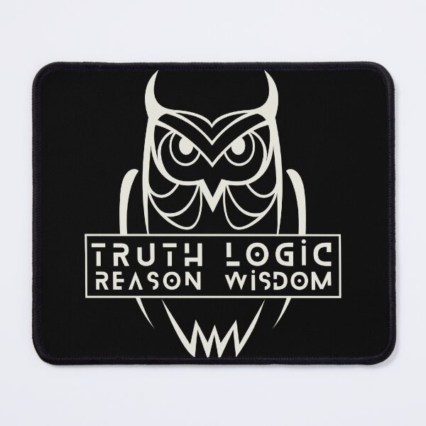 Item preview, Owl Truth Logic Wisdom Reason White designed and sold by Yiorgos Designs.