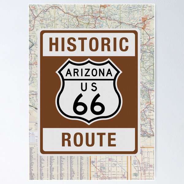 Item preview, Historic Route 66 Marker Arizona designed and sold by Enzwell.