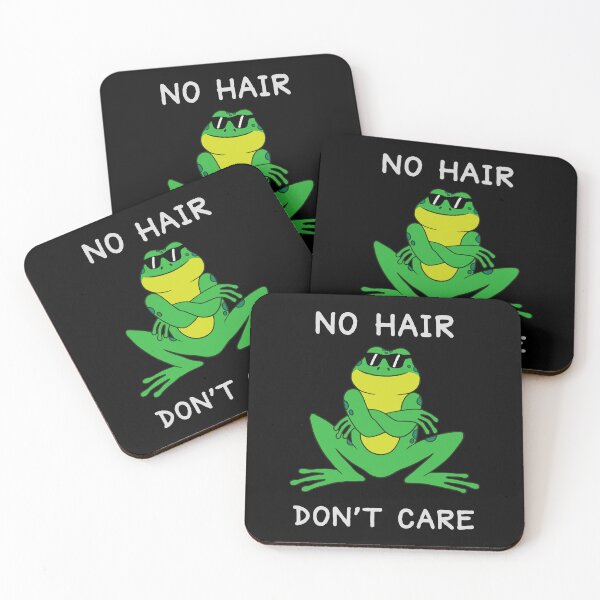 Item preview, Funny Bald No Hair Don't Care Cute Frog designed and sold by Zagach Letters.