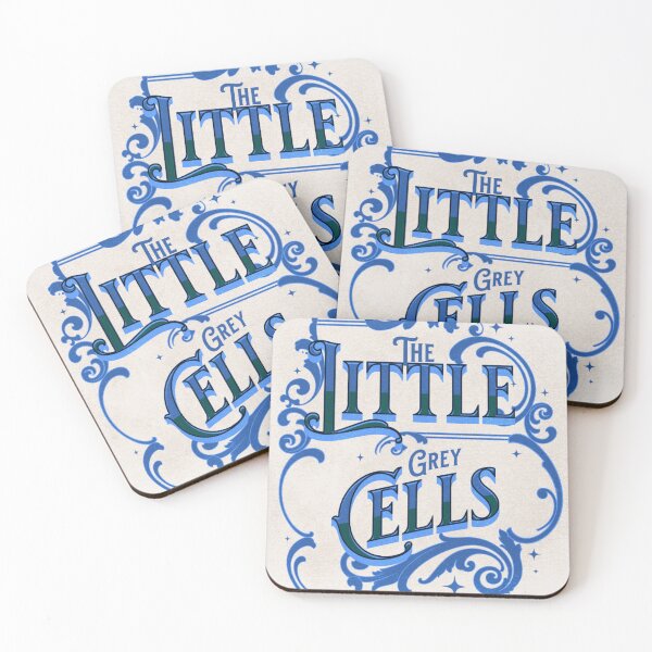 Item preview, Poirot The Little Grey Cells - White and Blue designed and sold by Niina  Niskanen.