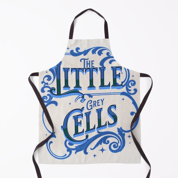 Item preview, Poirot The Little Grey Cells - White and Blue designed and sold by Niina  Niskanen.