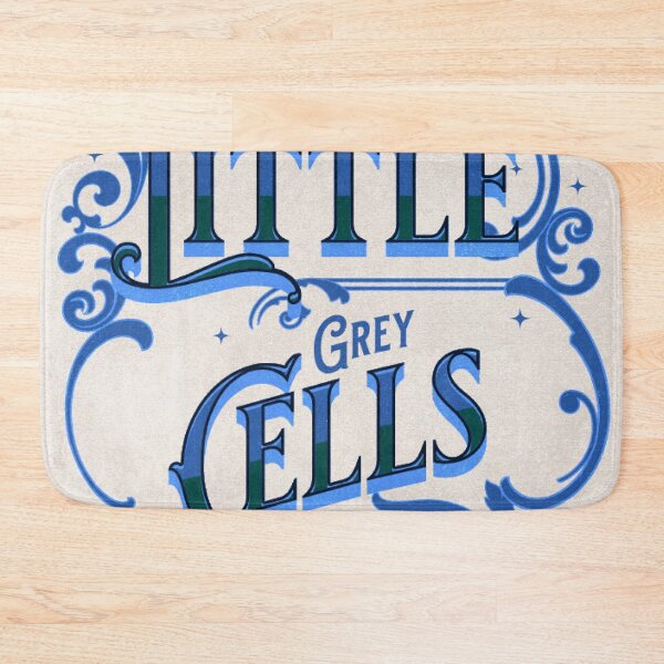 Item preview, Poirot The Little Grey Cells - White and Blue designed and sold by Niina  Niskanen.