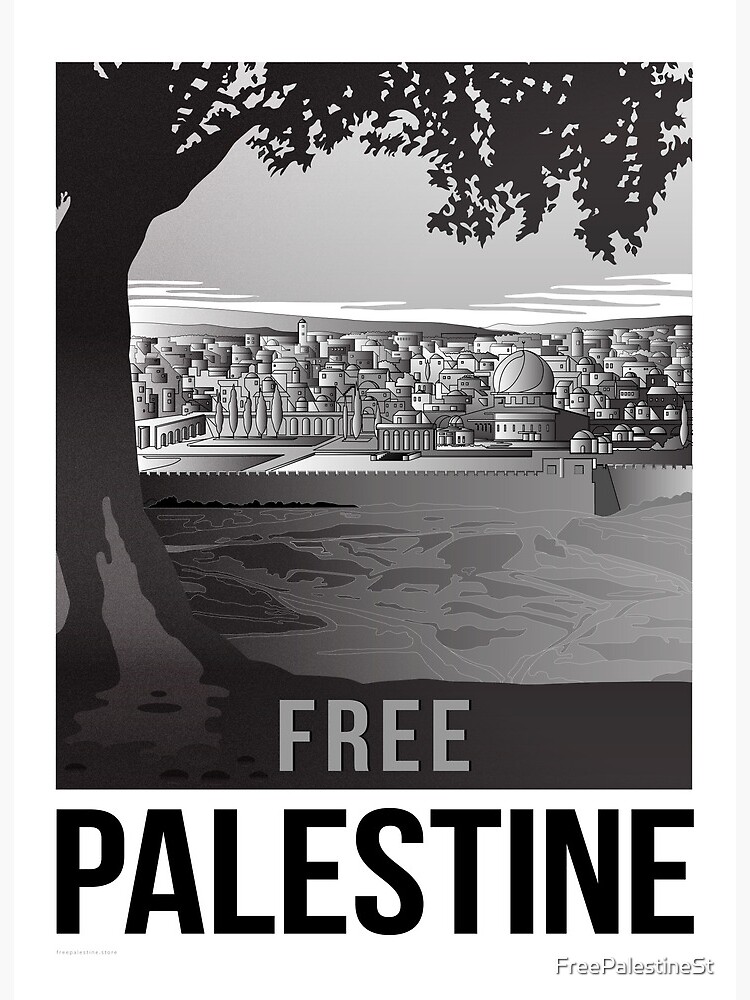 Impression rigide for Sale avec l'œuvre « Palestine libre