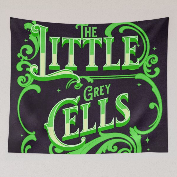Item preview, Poirot The Little Grey Cells - Green Palette designed and sold by Niina  Niskanen.