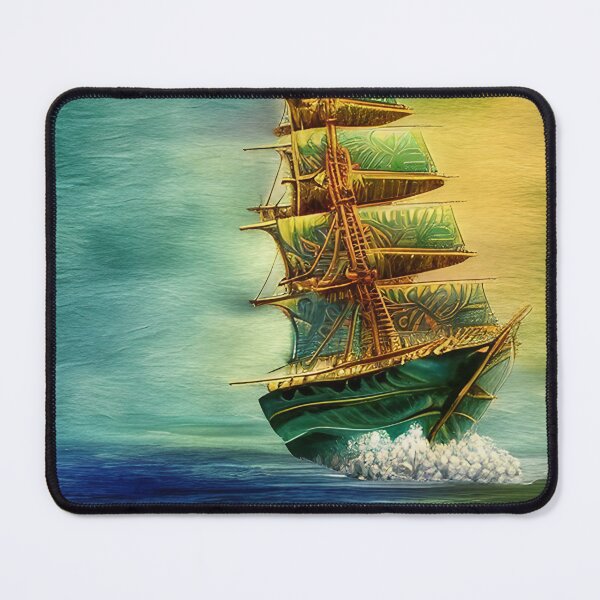 Item preview, With the sailing ship through rough seas designed and sold by TeschWerks.