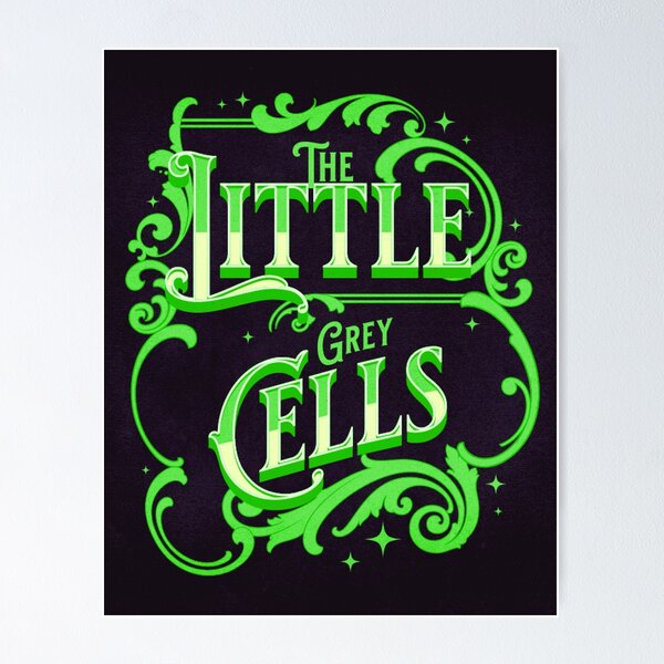 Item preview, Poirot The Little Grey Cells - Green Palette designed and sold by Niina  Niskanen.