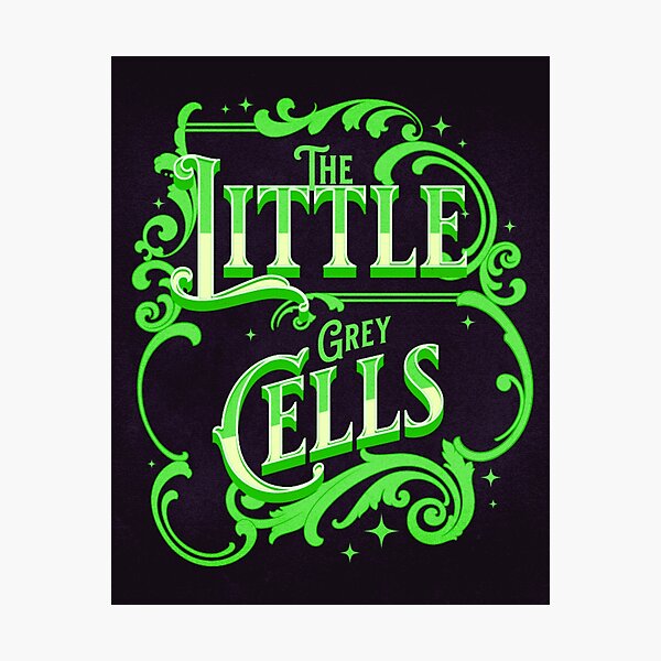 Item preview, Poirot The Little Grey Cells - Green Palette designed and sold by Niina  Niskanen.
