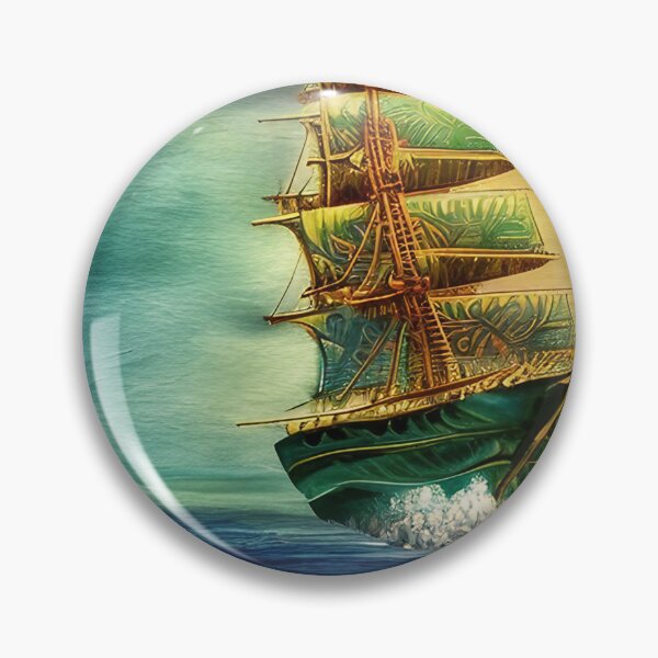 Item preview, With the sailing ship through rough seas designed and sold by TeschWerks.