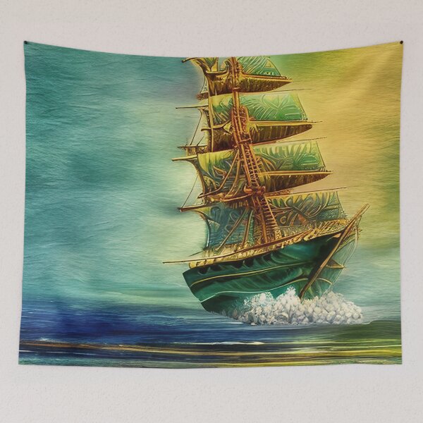 Item preview, With the sailing ship through rough seas designed and sold by TeschWerks.