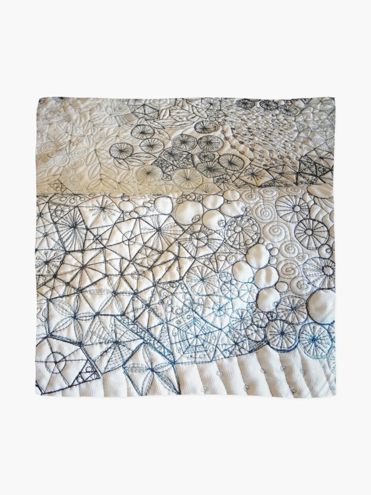 Alternate view of Rockpool - White #2 Scarf