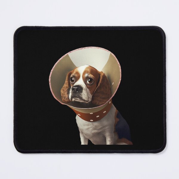 Item preview, Dog wearing cone collar designed and sold by AnimalArtPhotos.