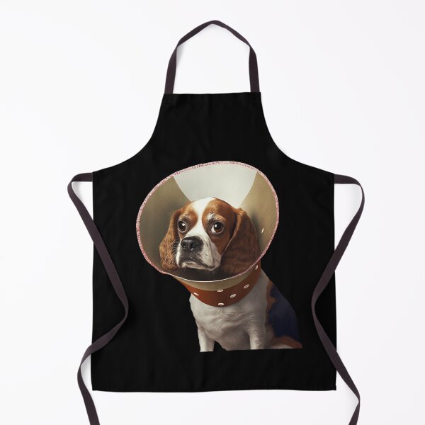 Item preview, Dog wearing cone collar designed and sold by AnimalArtPhotos.