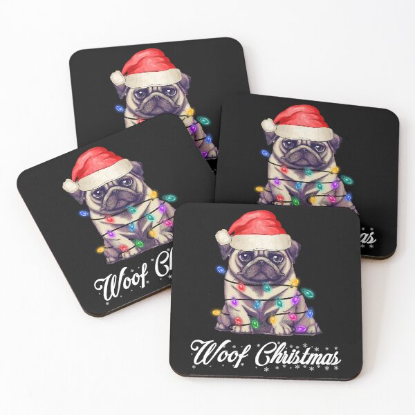 Item preview, Santa Pug Dog Christmas Lights designed and sold by Blok45.