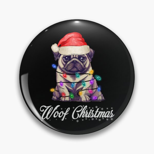 Artikelvorschau, Santa Mops Hund Weihnachtsbeleuchtung entworfen und verkauft von Blok45.