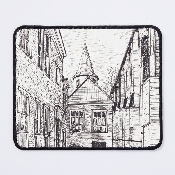 Item preview, Prinsenhof Delft Netherlands Pen and Ink Illustration designed and sold by Wall-Art-Sketch.