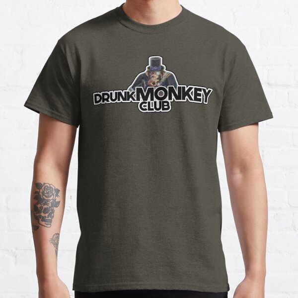 drunk monkey t shirt