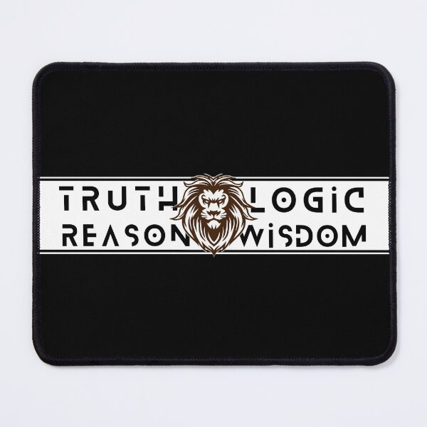 Item preview, Truth Logic Wisdom Reason Cream Black King Lion designed and sold by Yiorgos Designs.