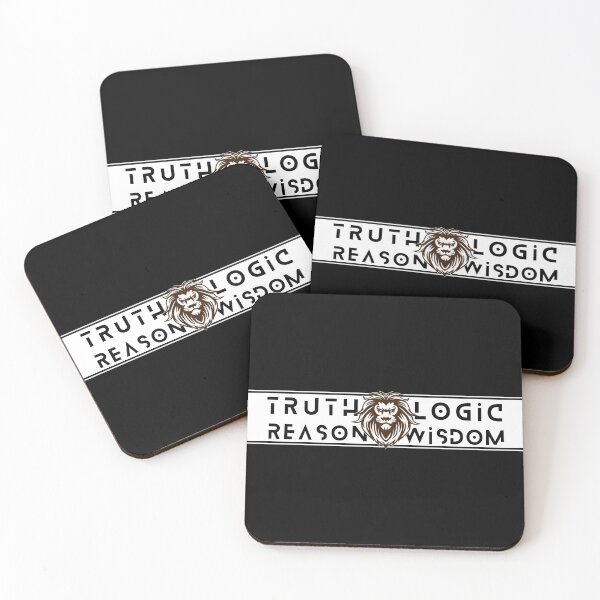 Item preview, Truth Logic Wisdom Reason Cream Black King Lion designed and sold by Yiorgos Designs.