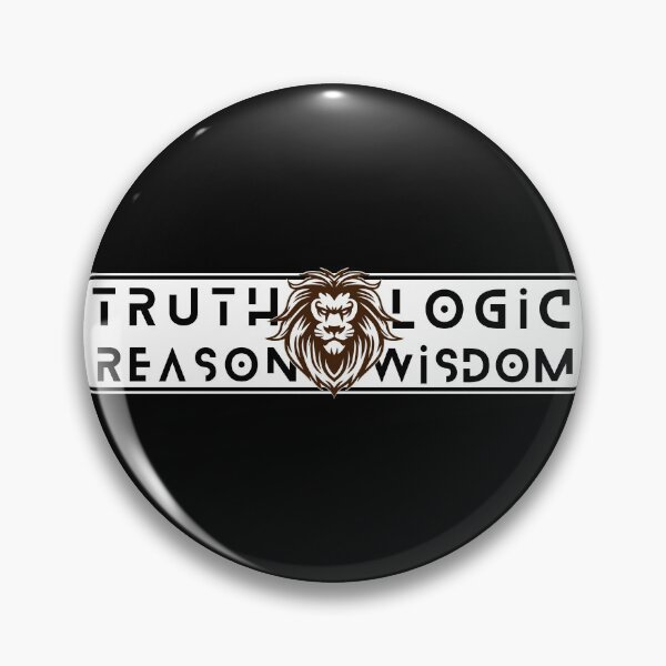 Item preview, Truth Logic Wisdom Reason Cream Black King Lion designed and sold by Yiorgos Designs.
