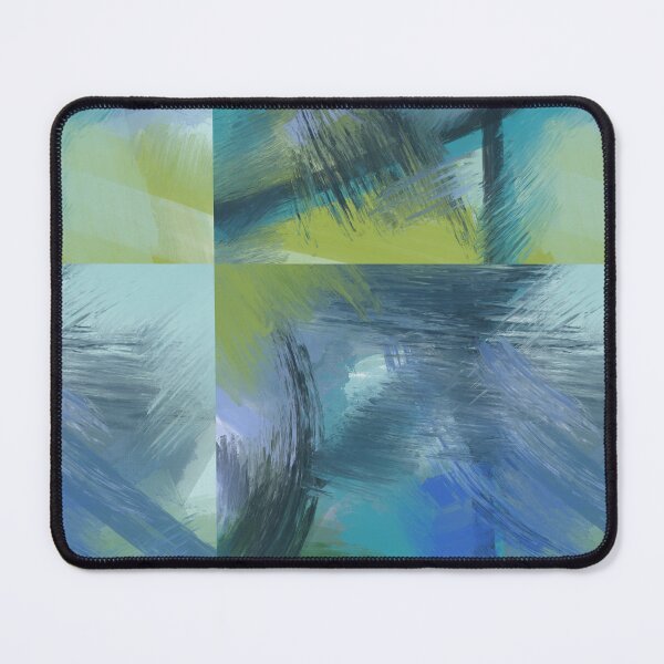 Item preview, Abstract blues and greens designed and sold by 21ayh.