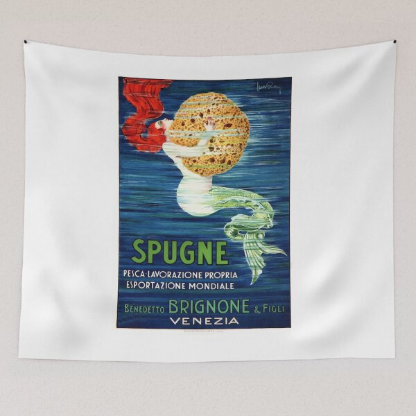 Item preview, 1920 Italian Mermaid Advertising Poster designed and sold by retrographics.