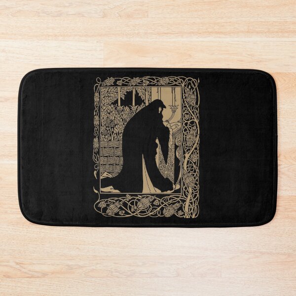 Item preview, Art Nouveau, Aubrey Beardsley, Le Morte D'Arthur, Guinevere design, Arthurian Gift, Myths and Legends designed and sold by Proverbial Wisdom Design.