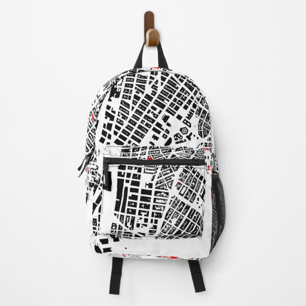Item preview, Manhattan, city map in black, white and red. designed and sold by jean-nicolas.