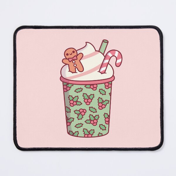 Item preview, Cute Christmas Coffee Drink Gingerbread Man And Candy Cane designed and sold by rustydoodle.