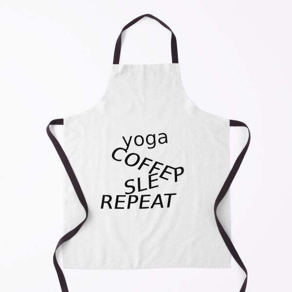 Item preview, yoga coffe sleep repeat t-shirt sticker designed and sold by bennounastore.