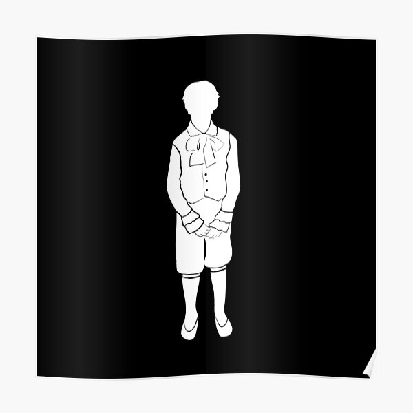 "The Nutcracker Party Boy Silhouette White" Poster for Sale by cmcbain Redbubble