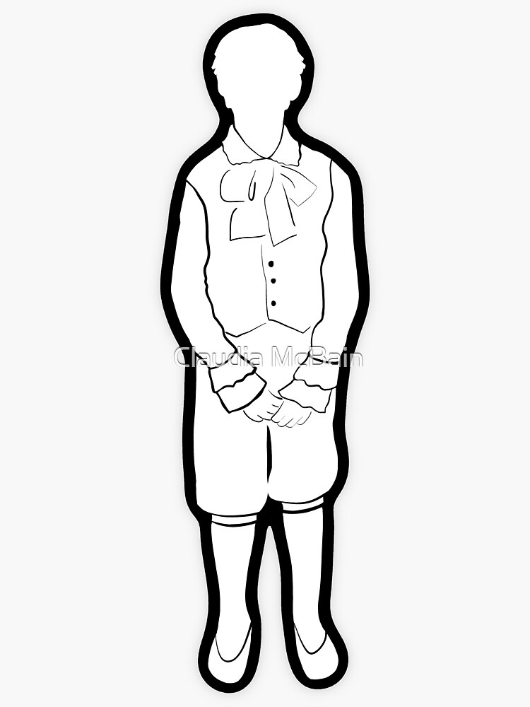 "The Nutcracker Party Boy Silhouette White" Sticker for Sale by cmcbain Redbubble