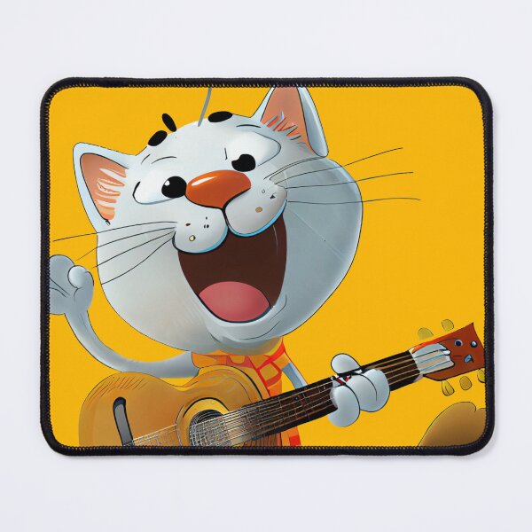 Item preview, Cat playing guitar and singing - funny illustration for cat lovers designed and sold by KOTOdesign.