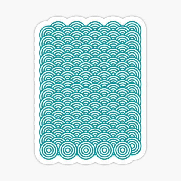 Circular emerald pattern_ Samsung Galaxy Cases Sticker