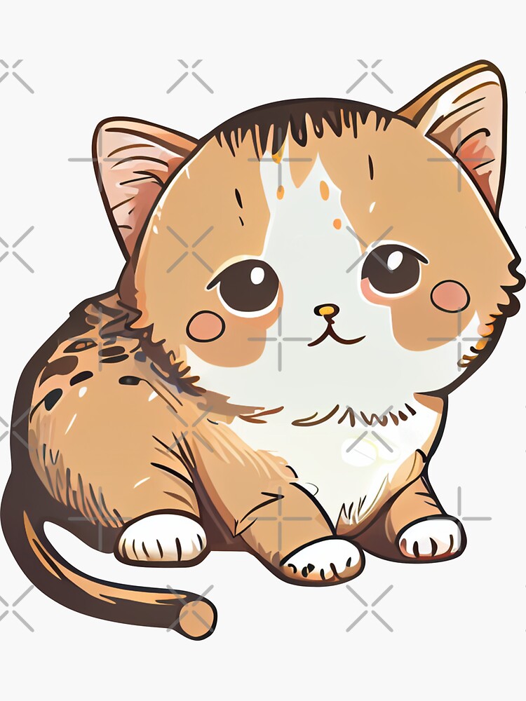 super cute cat kitten Sticker