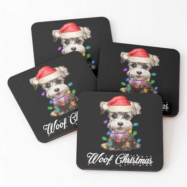 Item preview, Santa Miniature Schnauzer Dog Christmas Lights designed and sold by Blok45.