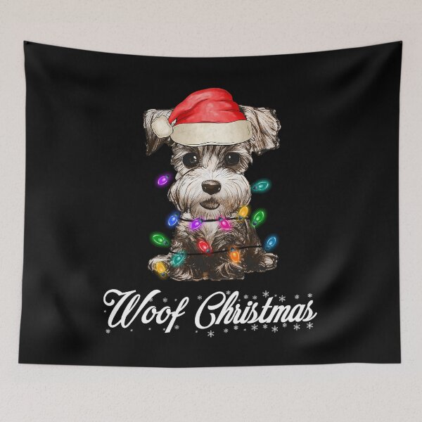 Item preview, Santa Miniature Schnauzer Dog Christmas Lights designed and sold by Blok45.