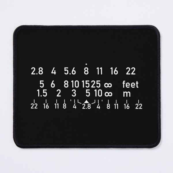 Item preview, Classic Camera Lens Numerical Graphic, Scale, Depth of Field, Aperture designed and sold by chrishoodart.