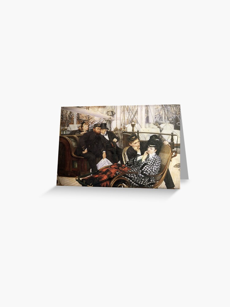 Vintage James Tissot The Last Evening 1872 Fine Art Greeting Card