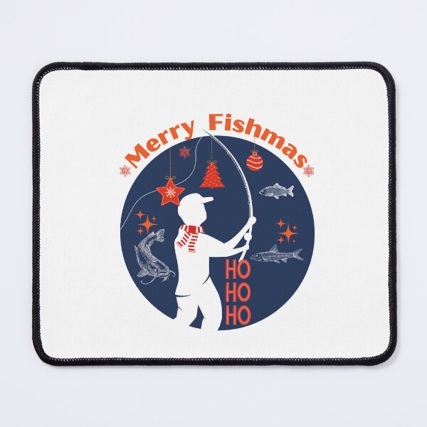 Item preview, Merry Fishmas. Christmas fishing. Time to go fishing. designed and sold by Vantrip.