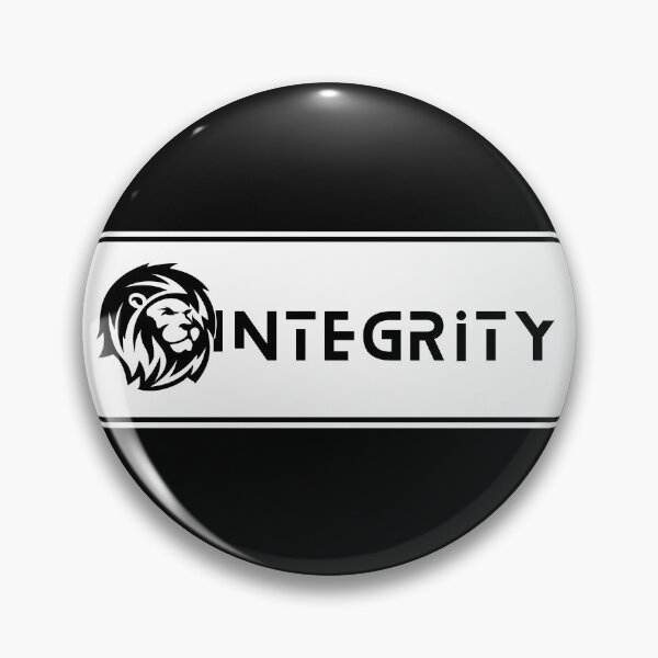 Item preview, Integrity White Black King Lion designed and sold by Yiorgos Designs.