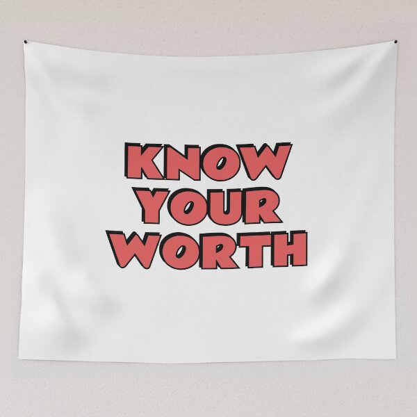 Item preview, Know your worth - self worth affirmations - love yourself designed and sold by Inspirationmotivation.