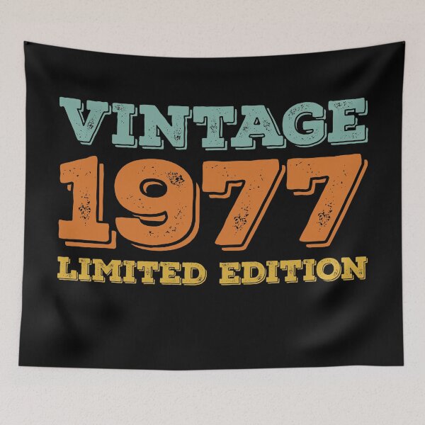 Item preview, VINTAGE 1977 LIMITED EDITION DISTRESSED RETRO BIRTHDAY GIFT IDEA designed and sold by Kipcio.