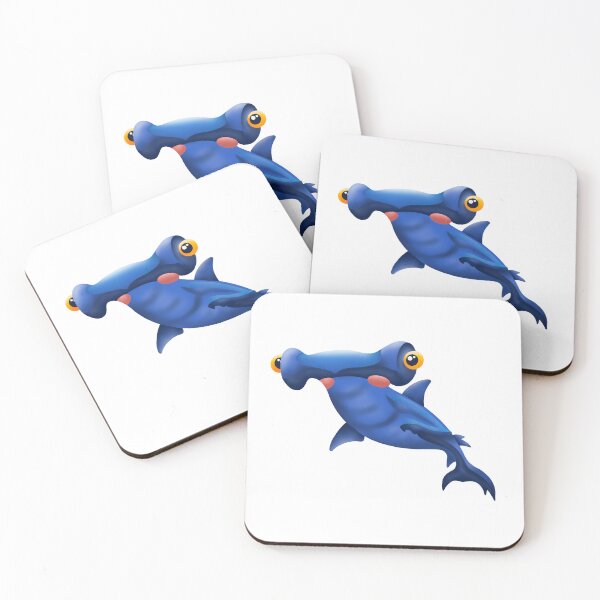 Item preview, Cute Hammerhead Shark designed and sold by BlackCatArtBB.
