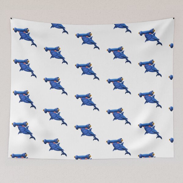 Item preview, Cute Hammerhead Shark designed and sold by BlackCatArtBB.