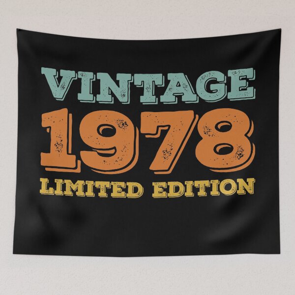 Item preview, VINTAGE 1978 LIMITED EDITION DISTRESSED RETRO BIRTHDAY GIFT IDEA designed and sold by Kipcio.