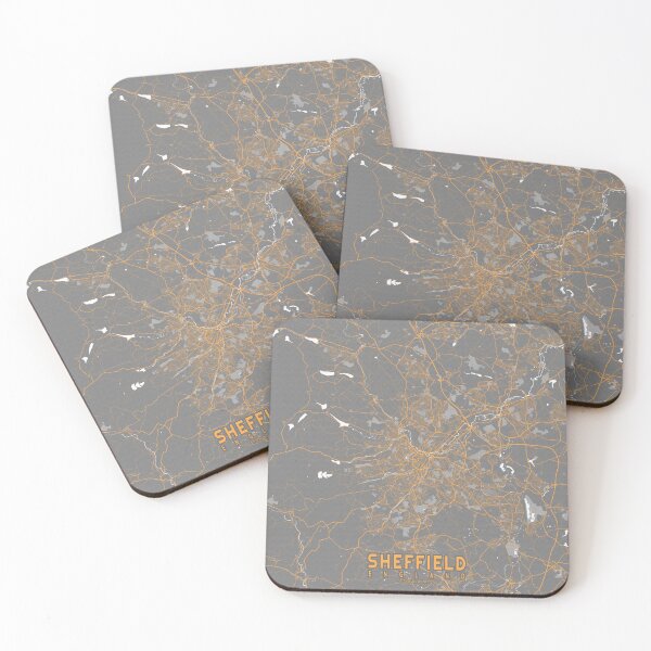 Item preview, Sheffield City Map of South Yorkshire, England - Bauhaus designed and sold by deMAP.