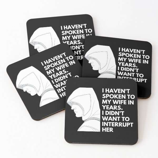 Item preview, I haven't spoken to my wife in years. I didn't want to interrupt her - Witty Quotes | Funny Sarcastic Sayings | Sassy and Witty Sayings designed and sold by FitBeast.