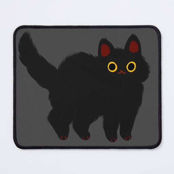 Item preview, fluffy black cat designed and sold by lucianavee.