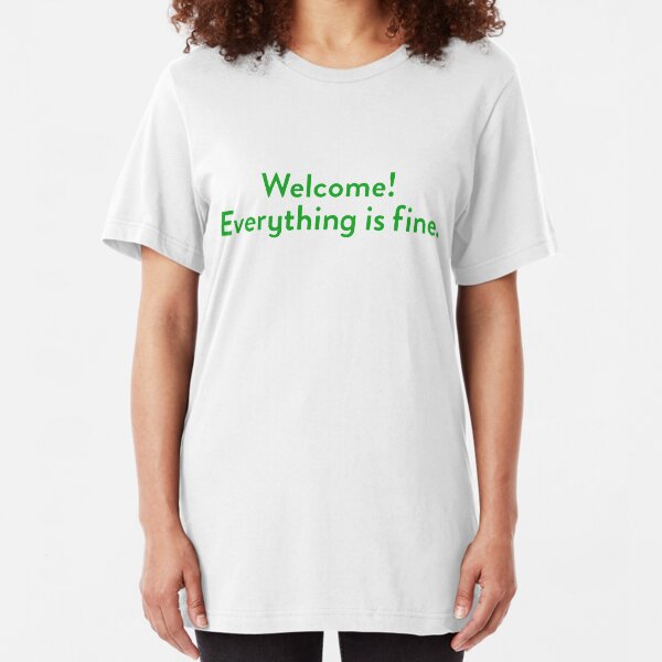 The Good Place Welcome Wall Slim Fit T-Shirt
